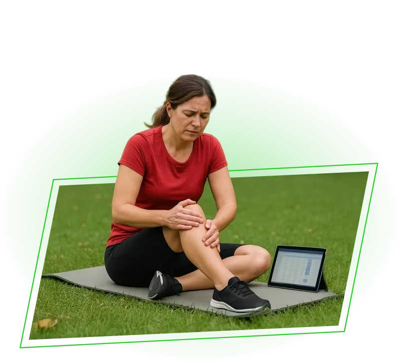 Exercício leve de mobilidade para o joelho